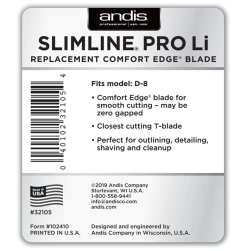 ANDIS - Accessories - Slimline Pro Li Trimmer - Replacement Blade Set - Carbon Steel -Care Product Shop 32105 trimmer blade replacement d 7 package back web 38244.1607913509
