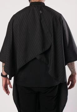 BARBER STRONG - The Barber Cape - Black W/White Pinstripe 13 BARBER STRONG - The Barber Cape - Black W/White Pinstripe -Care Product Shop 54 1024x1024 32994.1564732475
