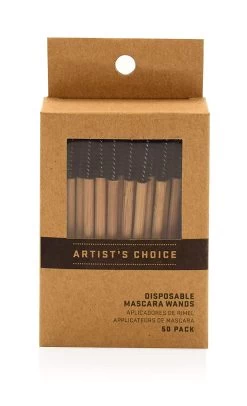 ARTIST'S CHOICE - Disposable Bamboo Mascara Wands - 50 Pack
