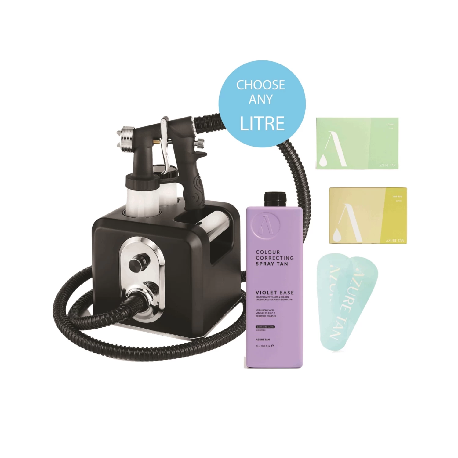 AZURE TAN - Salon Professional Spray Tan Kit + BONUS 3 AZURE TAN - Salon Professional Spray Tan Kit + BONUS