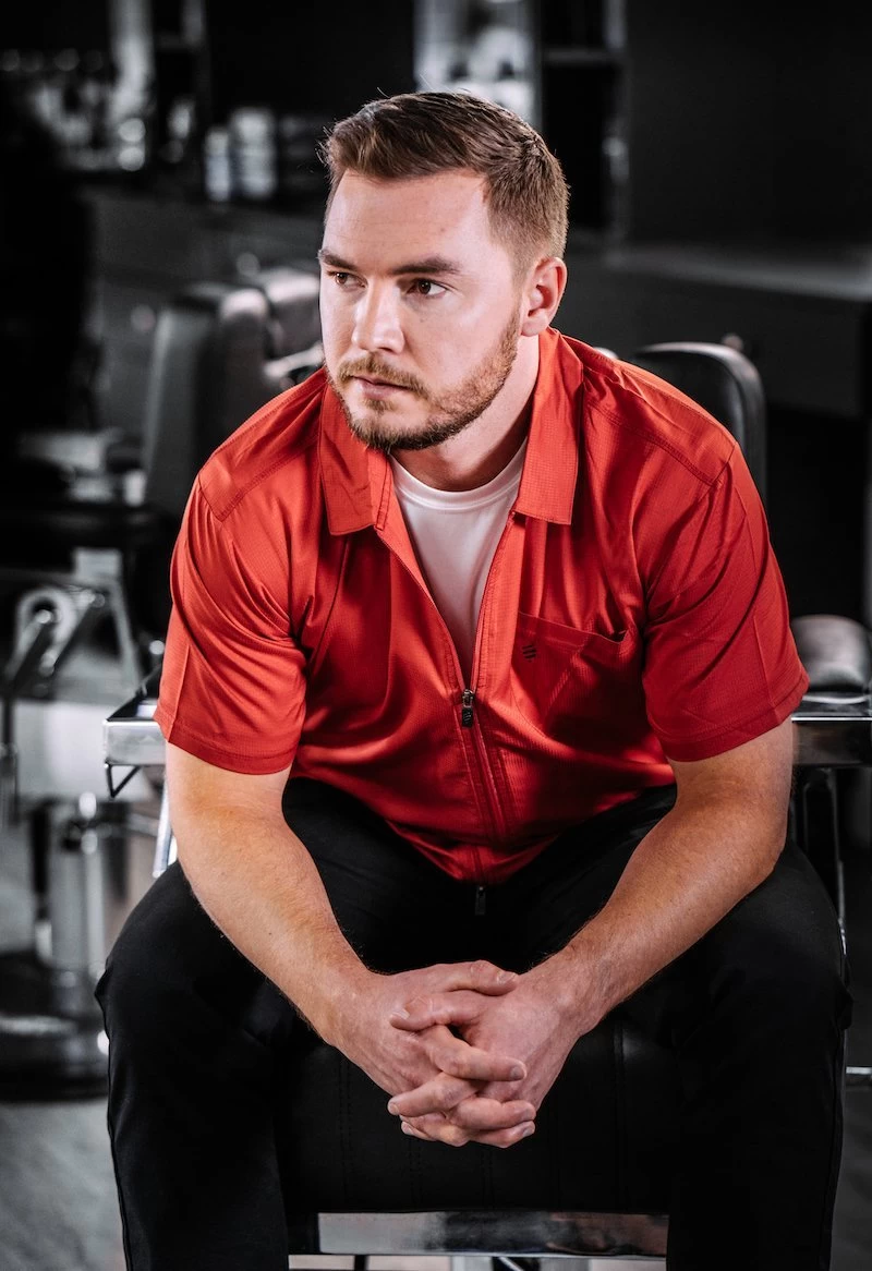 BARBER STRONG - The Barber Jacket - Red 5 BARBER STRONG - The Barber Jacket - Red - Image 3