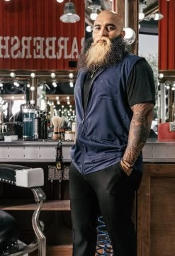 BARBER STRONG - The Barber Vest - Blue