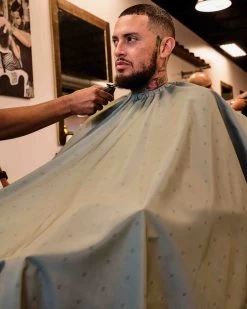 BARBER STRONG - The Barber Cape - Barber Shield Army Green -Care Product Shop BSC16 GRN5 00358.1679356075