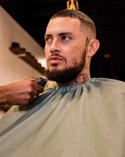 BARBER STRONG - The Barber Cape - Barber Shield Army Green -Care Product Shop BSC16 GRN6 11425.1679356073