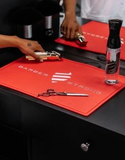 BARBER STRONG - The Barber Mat - Blue -Care Product Shop BS Mat Red 1800x1800 54536.1633757387