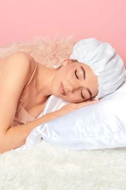 BETTY DAIN CREATIONS - Satinette Sleep Cap - White -Care Product Shop BettyDaine 0210 1000x 00442.1671065406