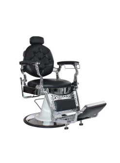 KARMA - Gold Coast Barber Chair - Black/Chrome