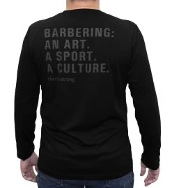 BARBER STRONG - The Barber Tee - Black - Longsleeve -Care Product Shop T02 BLK Tee MODEL 5 930760af 9e1e 4451 90cd f6c19e0114eb 1800x1800.png 83348.1615261109