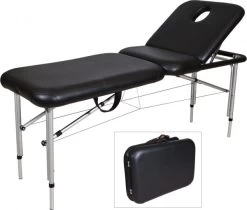 JOIKEN - Black Aluminium Portable Beauty Bed -Care Product Shop black portable aluminium beauty bed 57005.1623117810