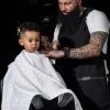 BARBER STRONG - The Kids Barber Cape - Barber Shield White