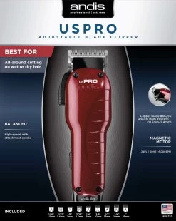ANDIS - CLIPPERS - US-PRO Magnetic Motor Clipper -Care Product Shop uspro magnetic motor clipper us 1 package 42295.1541111368